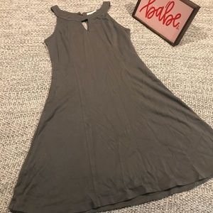 A-Line Halter Dress, Keyhole Neck, Jersey Fabric